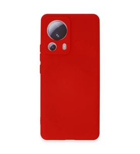 Xiaomi Mi 13 Lite Kılıf Nano İçi Kadife Silikon - Kırmızı
