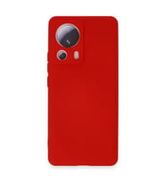 Xiaomi Mi 13 Lite Kılıf Nano İçi Kadife Silikon - Kırmızı