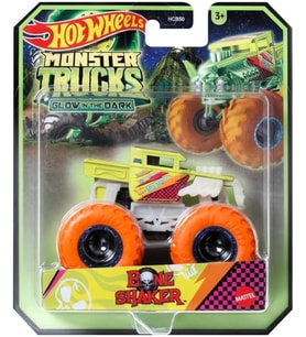Hot Wheels Monster Trucks Glow In The Dark 1:64 Karanlıkta Parlayan Arabalar Bone Shaker Hcb50-Hwc82