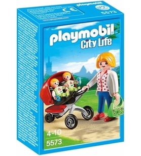 Playmobil 5573 City Life İkiz Bebek Arabalı Anne