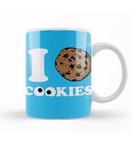 Cookie Monster  Kurabiyeleri Severim Kurabiye Canavarı Kupa Bardak Porselen