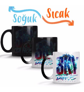 SKY DANCE Sihirli Kupa Bardak Porselen