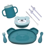 Tum Tum Silikon Beslenme Seti (7 parça) - Boris Bear