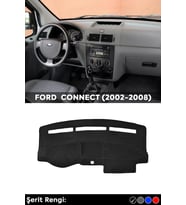 Ford Tourneo Connect (2002-2008) 3d Torpido Kılıfı Panel Koruyucu Göğüs Kaplama - Siyah Şerit