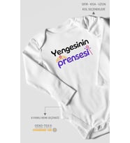 Yengesinin Prensesi Uzun Kollu Çıtçıtlı Bebek Body