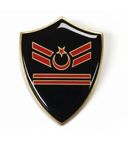 Minyatür Rütbe Sağlık Sınıfı - Uzman Çavuş 2 Kademe Rütbe (Siyah Zemin JANDARMA) (Haki)