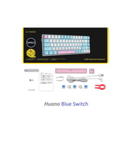 Beyaz Mini Mekanik Klavye Z-686 Huano Blue Switch Işıklı