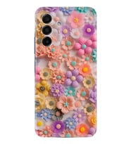 Samsung Galaxy A17 Kılıf Boutique Baskılı Resimli Rengarenk Papatyalar Pcode -060