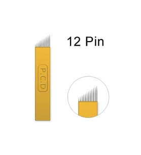 P.C.D 12 F BLADE GOLD MİCROBLADİNG İĞNESİ 10 ADET