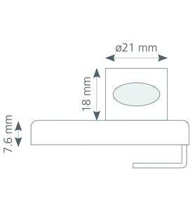 Canex Cam Kilidi Tekli Oval Tip