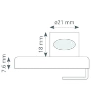 Canex Cam Kilidi Tekli Oval Tip