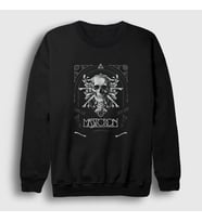 Presmono Unisex Siyah Skull Mastodon Sweatshirt 163653tt