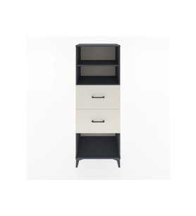 Hyperion Dolap 2 Raflı 2 Çekmeceli 60x44x163 Antrasit-Aytaşı