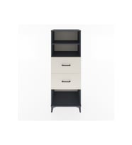 Hyperion Dolap 2 Raflı 2 Çekmeceli 60x44x163 Antrasit-Aytaşı