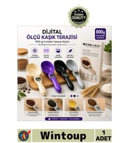 #Kaşık Hassas Mutfak Tartı Gıda Mama Kahve Terazili 800 Gr Ölçme Kapasiteli Şık Dijital Ölçü Kaşığı