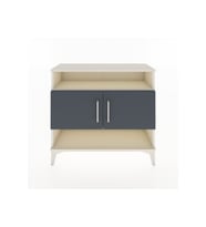 Arges Şifonyer 3 Raflı 2 Kapaklı 88x30x80 Aytaşı-Antrasit