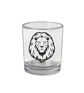 Aslan Baskılı Viski Bardağı - Aslanlı Bardak (Standart)