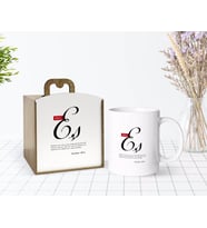 BK Gift Kişiye Özel Ahşap Kutuda Mânâ Eş Tasarımlı Beyaz Kupa Bardak-1