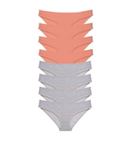 8 adet Süper Eko Set Likralı Kadın Slip Külot Pudra Gri
