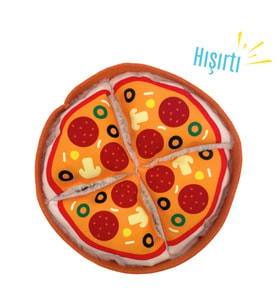 Havhav Pizza Şekilli Interaktif Mama Saklamalı Köpek Oyuncağı