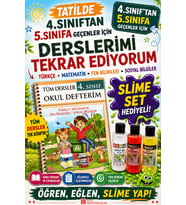 4.Sınıftan 5.Sınıfa Geçenler İçin Tatilde Derslerimi Tekrar Ediyorum (Slime Set Hediyeli)