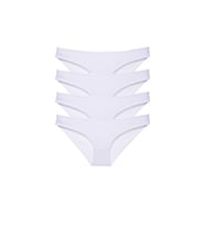 4 adet Süper Eko Set Likralı Kadın Slip Külot Beyaz