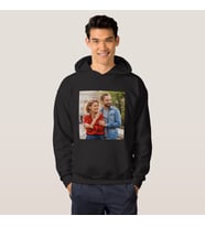 Kişiye Özel Fotoğraf Baskılı Sweatshirt (Siyah)