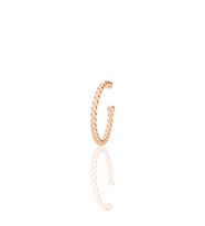 Gümüş rose topçuklu conch kıkırdak küpe SGTL12717ROSE