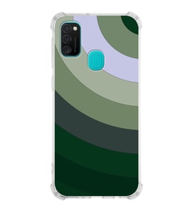 Samsung Galaxy M30s  Köşe Korumalı Antişok Kapak Renk Cümbüşü Tasarımlı  Silikon Kılıf (Şeffaf)