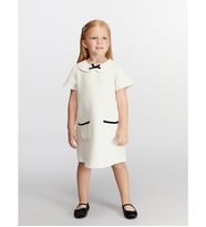 LCW Kids Ekru Bebe Yaka Kız Çocuk Elbise