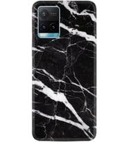Vivo Y11S Y21S Y20 Y20S Y70 Kılıf Desemli Silikon Siyah Şerit Mermer 1318