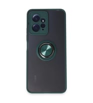 Xiaomi Redmi Note 12 4g Kılıf Montreal Yüzüklü Silikon Kapak - Yeşil