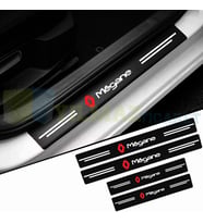Renault Megane Logo Arma Karbon Kapı Eşiği Koruma Araba Etiket Oto Sticker Yapıştırma 4 Parça