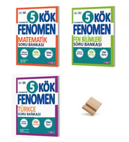 Fenomen 5. Sınıf Maarif Kök Matematik Fen ve Türkçe Başlangıç Soru Bankası 3lü Set + Telefon Standı