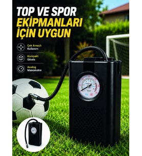Çok Amaçlı Taşınabilir Hava Pompası Araç Bisiklet Top Lastik Şişirme Pompası
