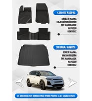 Citroen C5 Aircross Mild Hybrid 2025+ Uyumlu 4.5D SAHLER Premium Havuzlu Paspas ve Liner Marka ALT Bagaj Havuzu
