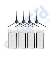 Roidmi Eve - Eve Plus Uyumlu 4 Yan Fırça 4 Filtre PKT-iasgf0000660