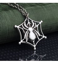 Spider Web Örümcek Ağı Erkek Kolye Takı Aksesuar K24 T5