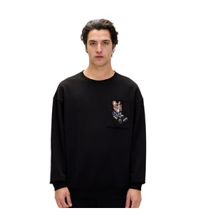 Bad Bear 24.02.12.015 Javed Crewneck Sweatshirt Siyah