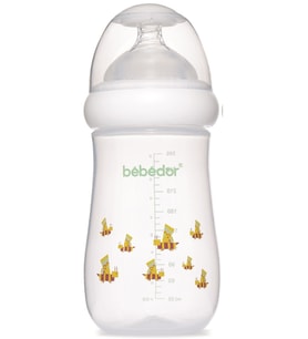 Bebedor Desenli Geniş Ağızlı PP Biberon 260ML (Kod:98322) Seçenekli (Sarı)