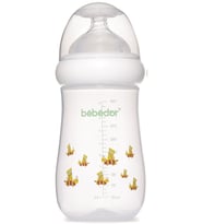 Bebedor Desenli Geniş Ağızlı PP Biberon 260ML (Kod:98322) Seçenekli (Sarı)