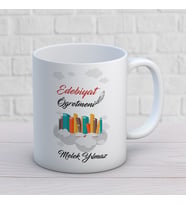 Kişiye Özel Meslek Edebiyet Öğretmeni Hediyelik Kupa Bardak