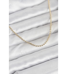 CM 14K Gold Renk Top Zincirli Model 60 cm Kadın Kolye TJ-BKO10937
