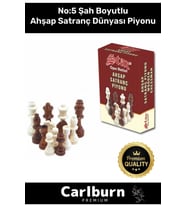 Özel Üretim Eksik Takımı Tamamlama Uyumlu Şah Boyu No: 5 Ahşap Satranç Dünyası Piyonu