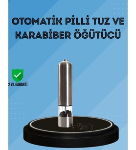 Pilli Baharat Değirmeni Karabiber Tuz Ve Baharat Öğütücü