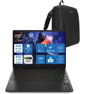 Hp Omen 16-AP0012NT Amd Ryzen Aı 9 365 16GB Ddr5 2tb SSD RTX5070 8gb Gddr7 16 Inç Wqxga (2560 x 1600) 240Hz 500NITS 3ms IPS Windows 11 Pro Taşınabilir Bilgisayar C12CGEAP03 + Zetta Çanta