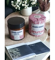 Bihal Yasemin Bahçesi Kokulu Doğal Soya Wax Ahşap Fitil Mum (100ml - 230 gr)