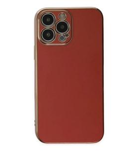 iPhone 15 Pro Max Kılıf Volet Silikon - Kırmızı
