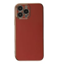 iPhone 15 Pro Max Kılıf Volet Silikon - Kırmızı