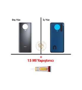 Redmi K30 Pro Uzay Grisi Arka Pil Kapağı Batarya Kapağı Lazer Kesim Back Cover
